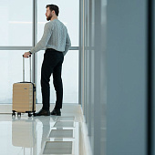 Чемодан Fattore S, бежевый