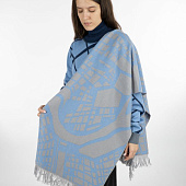 Палантин с бахромой на заказ Rinn Fint, полушерсть