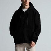 Толстовка унисекс оверсайз Zippy, черная