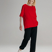 Футболка оверсайз унисекс Vozduh, красная