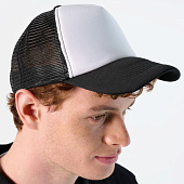 Бейсболка Bubble, черная с белым