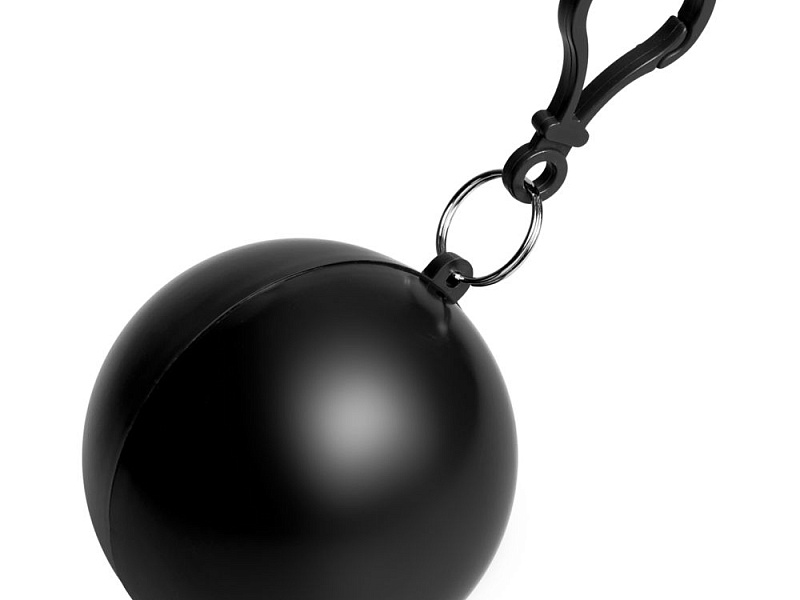 Дождевик в круглом футляре Nimbus, черный