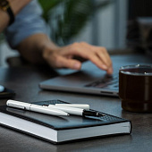 Ручка шариковая Scribo, матовая белая