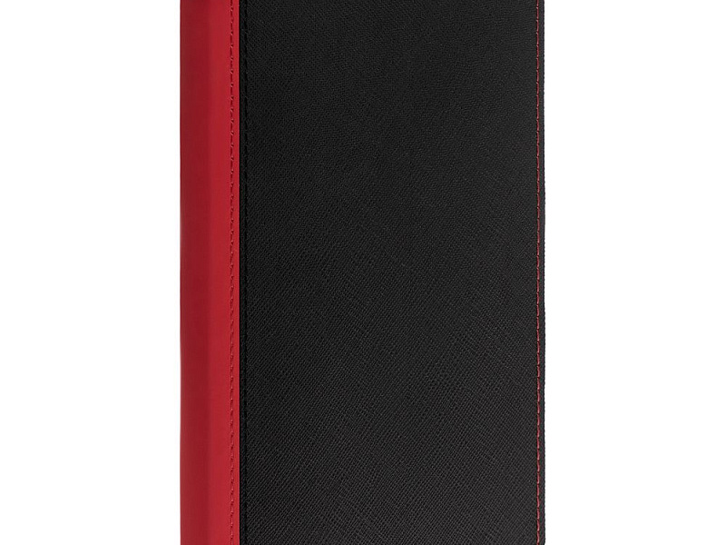 Ежедневник Nice Twice, недатированный, черный с красным