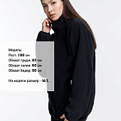 Куртка флисовая унисекс Nesse, черная