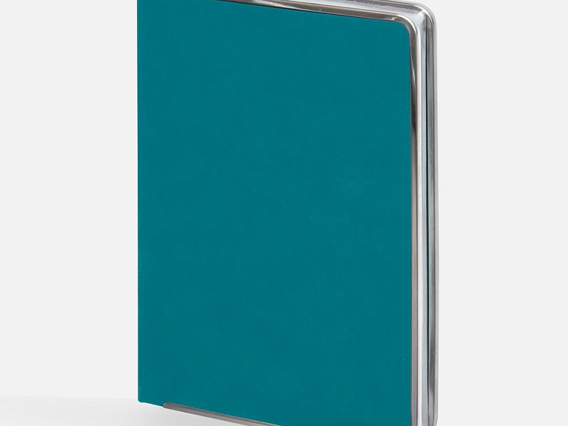 Ежедневник Metal Frame на заказ, датированный, бирюзовый
