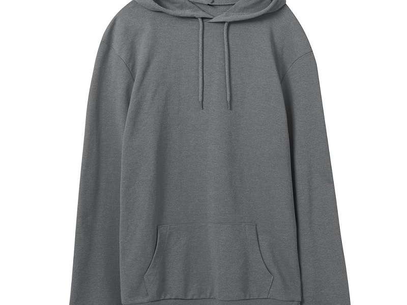 Толстовка с капюшоном унисекс Hoodie, серая (стальная)