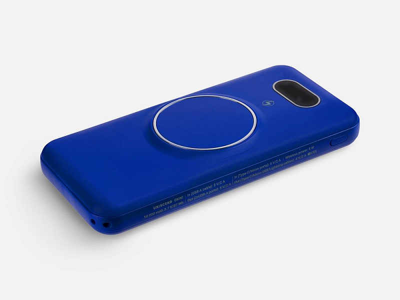 Аккумулятор Omni Qi 10000 мАч, ver.2, синий