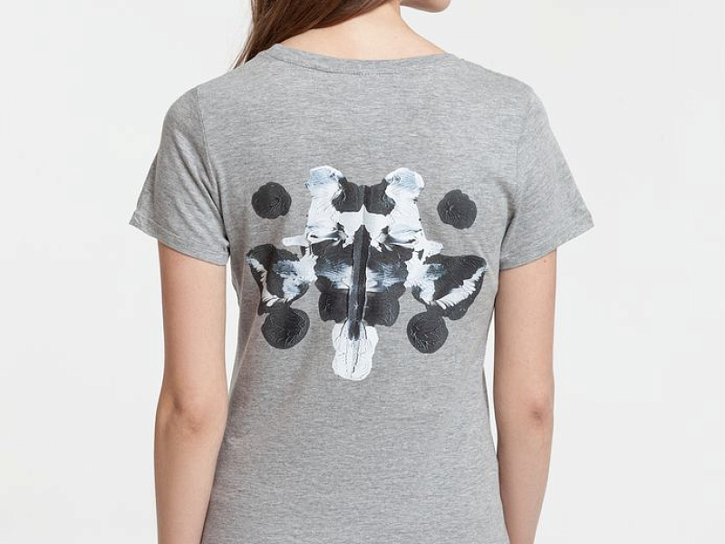 Футболка женская «Подсознательность», серый меланж