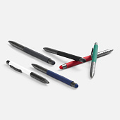 Ручка шариковая Digit Soft Touch со стилусом, красная