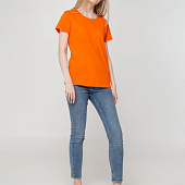 Футболка женская T-bolka Lady, оранжевая