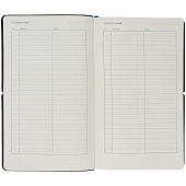 Ежедневник Nubuk, недатированный, темно-серый