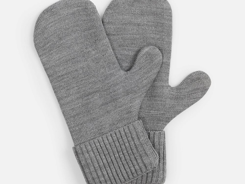 Варежки Yong, серые