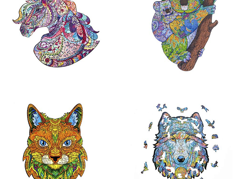 Пазлы деревянные Prezent Premium на заказ, S