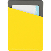 Картхолдер Dual, серо-желтый