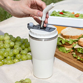 Термостакан Sapporo без логотипа, белый