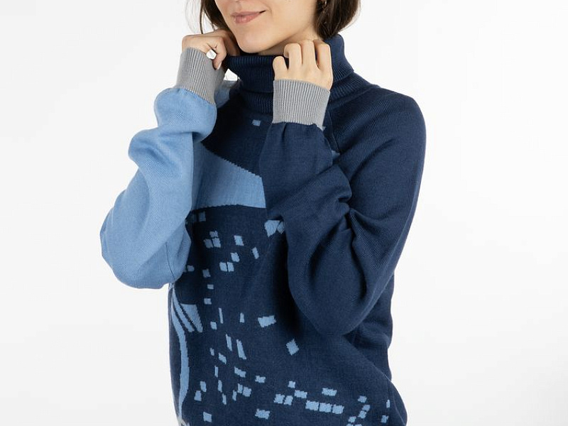 Джемпер на заказ Tricksy Net Reglan, полушерсть