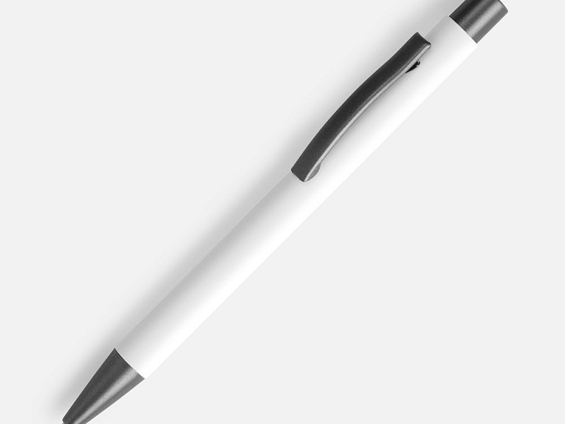 Ручка шариковая Atento Soft Touch, белая