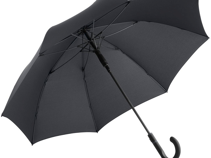 Зонт-трость с цветными спицами Color Style, серый