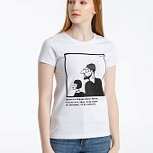 Футболка женская «Леон», белая, ver.2