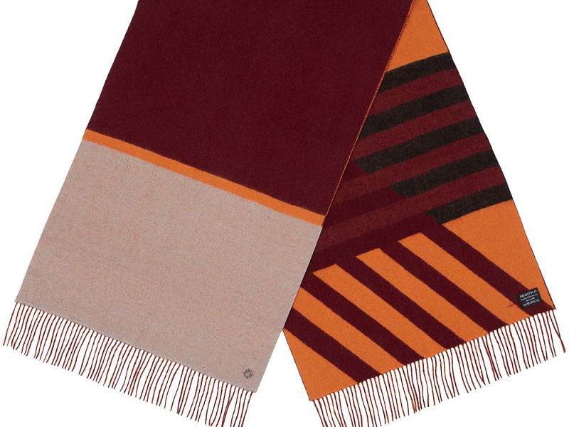 Палантин Charming, коричневый с оранжевым