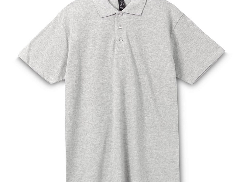 Рубашка поло мужская Spring 210, светлый меланж