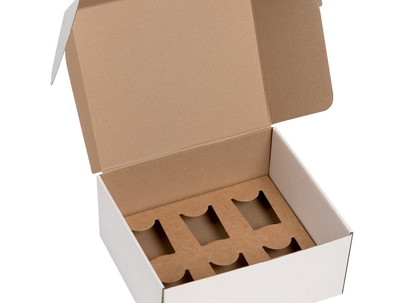 Коробка Grande с ложементом для стопок, белая