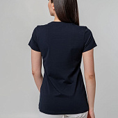 Футболка женская T-bolka Stretch Lady, темно-синяя (navy)