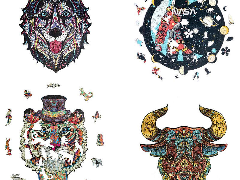 Пазлы деревянные Prezent Premium на заказ, M