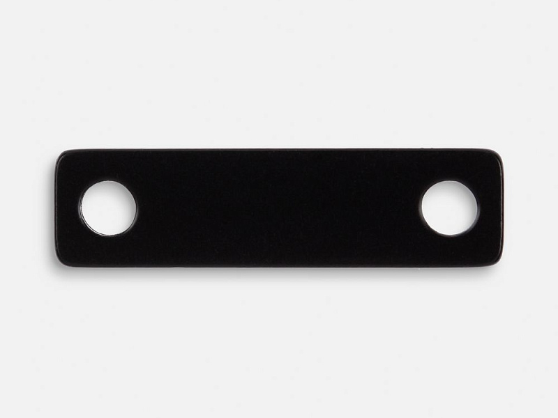 Шильдик металлический Alfa Liten, черный