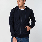 Толстовка на молнии с капюшоном Siverga 2.0, темно-синяя