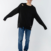 Джемпер оверсайз унисекс Grunge в сумке, черный