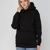 Худи унисекс оверсайз Full Swing, черное