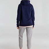 Толстовка с капюшоном унисекс King, темно-синяя