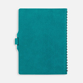Ежедневник Strep Front на заказ, недатированный, бирюзовый