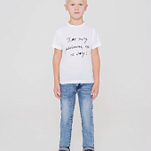 Футболка детская «Так хочу работать», белая