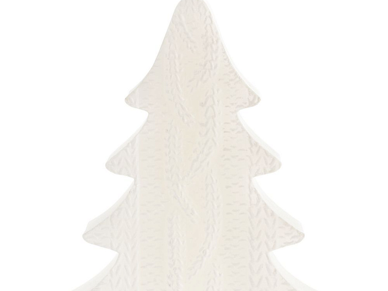 Свеча Kniteam, елка, белая