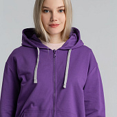 Толстовка на молнии с капюшоном Unit Siverga, фиолетовая