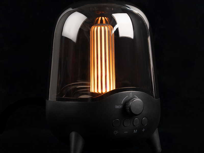 Беспроводная колонка с подсветкой soundFlicker, черная