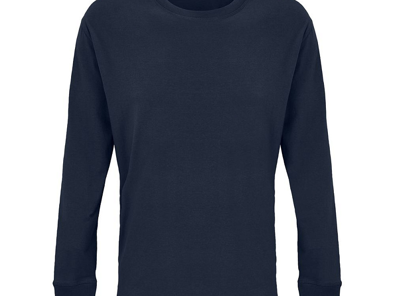 Футболка унисекс с длинным рукавом Pioneer LSL, темно-синяя