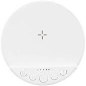 Bluetooth-колонка с беспроводной зарядкой relaxTime, белая