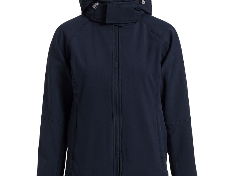 Куртка женская Hooded Softshell темно-синяя