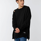 Джемпер оверсайз унисекс Grunge в сумке, черный