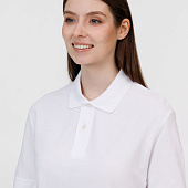 Рубашка поло унисекс Pacific, белая