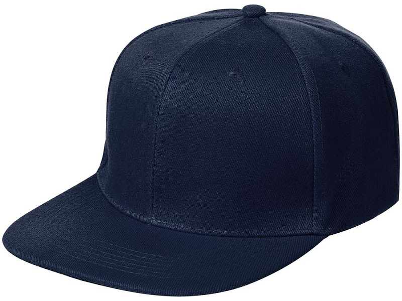 Бейсболка Snapback с прямым козырьком, темно-синяя