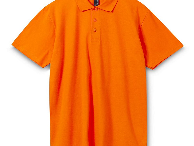 Рубашка поло мужская Spring 210, оранжевая