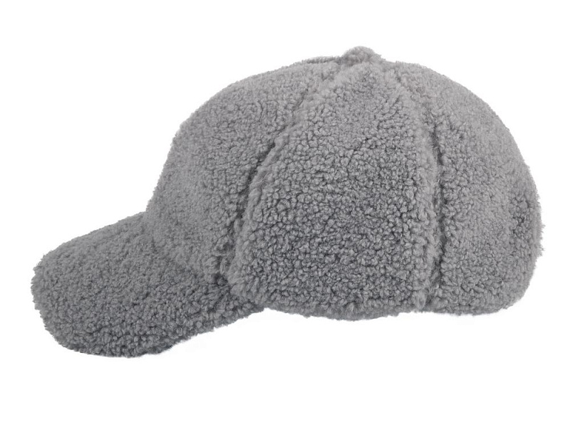 Бейсболка Oblako, утепленная, серая