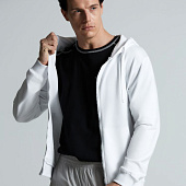 Толстовка на молнии с капюшоном Siverga 2.0, белая