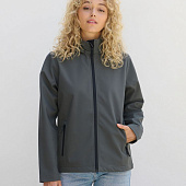 Куртка софтшелл с капюшоном женская Race Women, черная