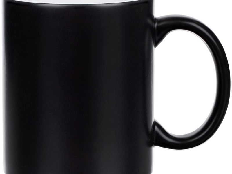 Кружка «Хамелеон», ver.3, матовая, черная